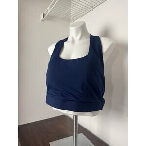 Fabletics High Impact Sports Bra, Navy and Purple, 3X